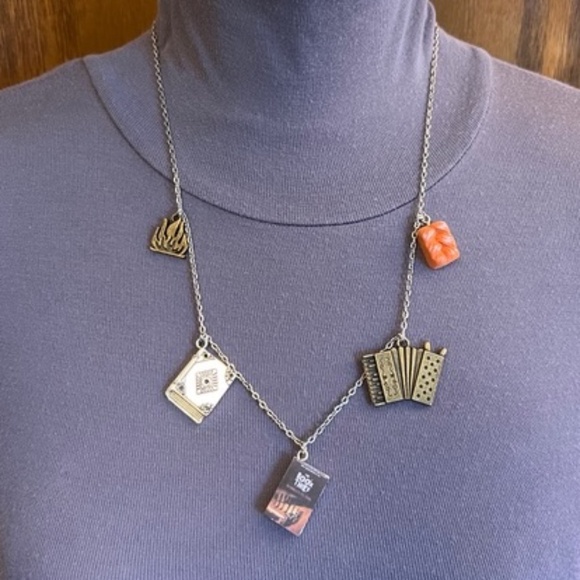 The Book Thief by Markus Zusak Handmade Literature Necklace Book Cover Accordion - Picture 9 of 16